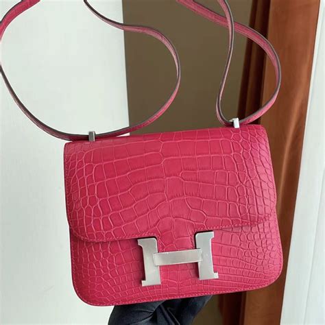 hermes constance rose|hermes constance crocodile.